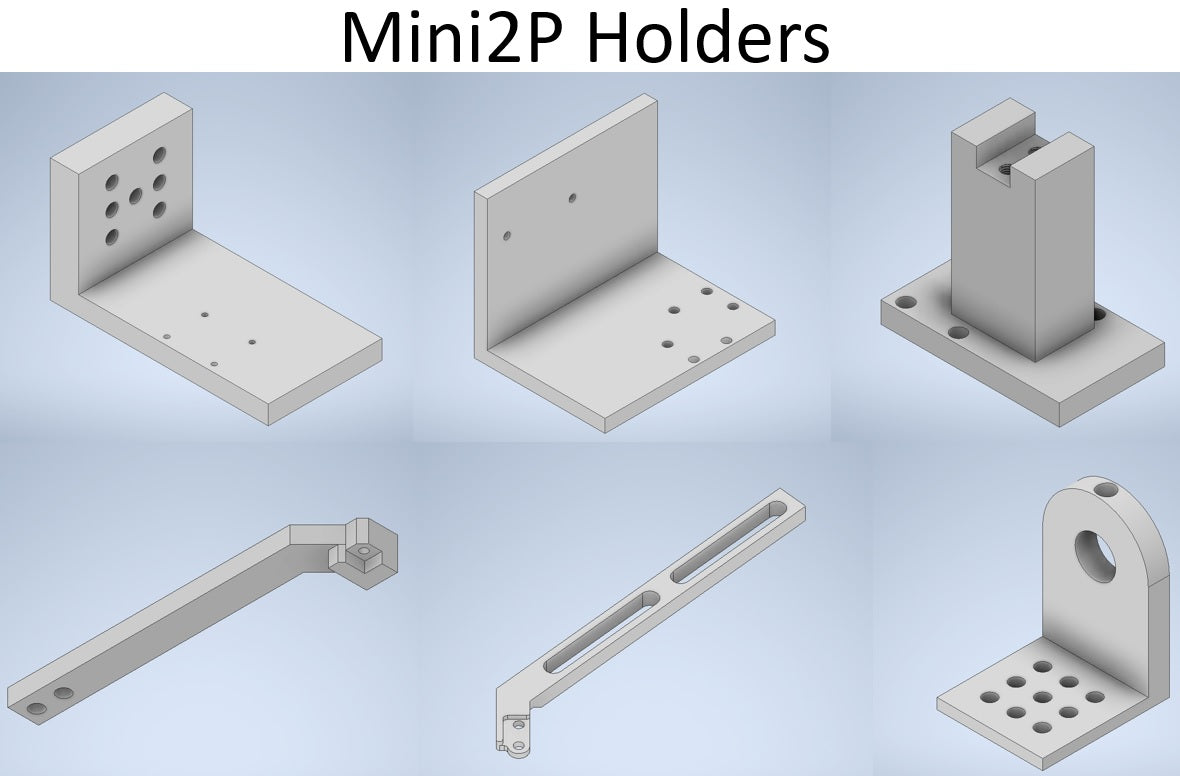 Mini2P - set of CNC parts: Holders