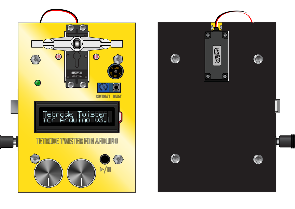 Tetrode Twister for twisting and assembling tetrodes- Illustration