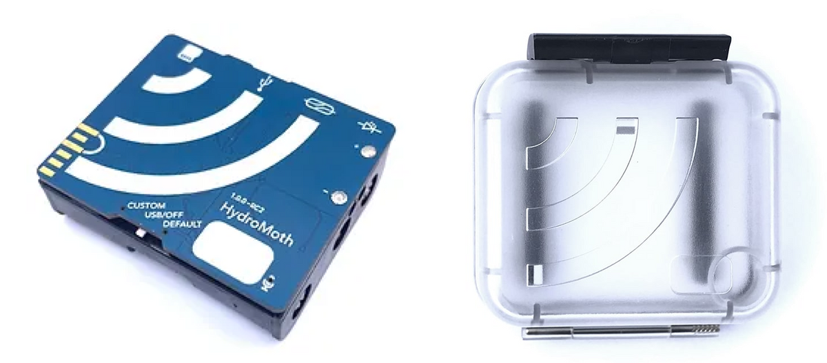 Hydromoth with Underwater Case used for underwater acoustic recorder 