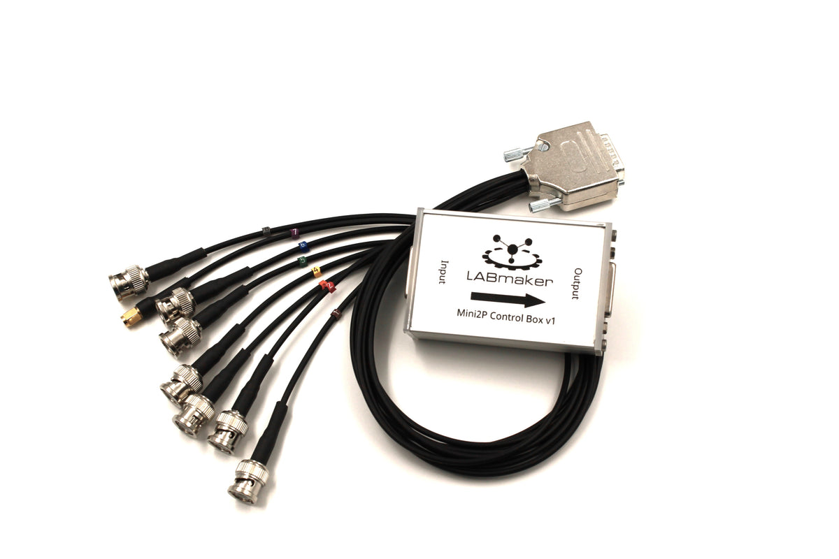 Mini2P control box with all the connectors