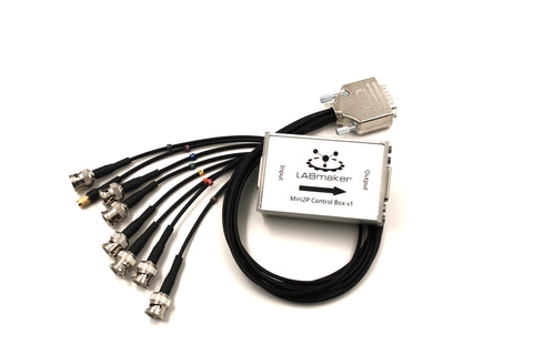 Mini2P control box with all the connectors