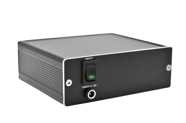 SiPM amplifier back view. 