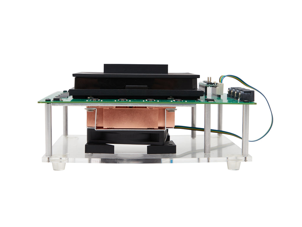 OptoPlate-96 device for high-throughput multicolor optogenetics cross sectional view