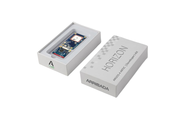 Horizon ARTIC R2 Developers Kit used for satellite communication with packaging
