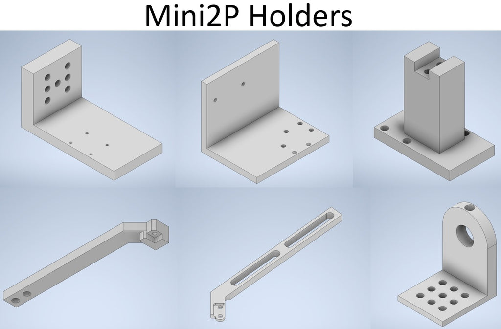 Mini2P - set of CNC parts: Holders