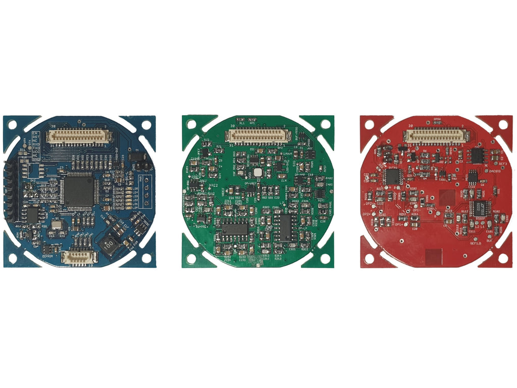 PCBs which together make-up the complete ahoi-underwater acoustic modem